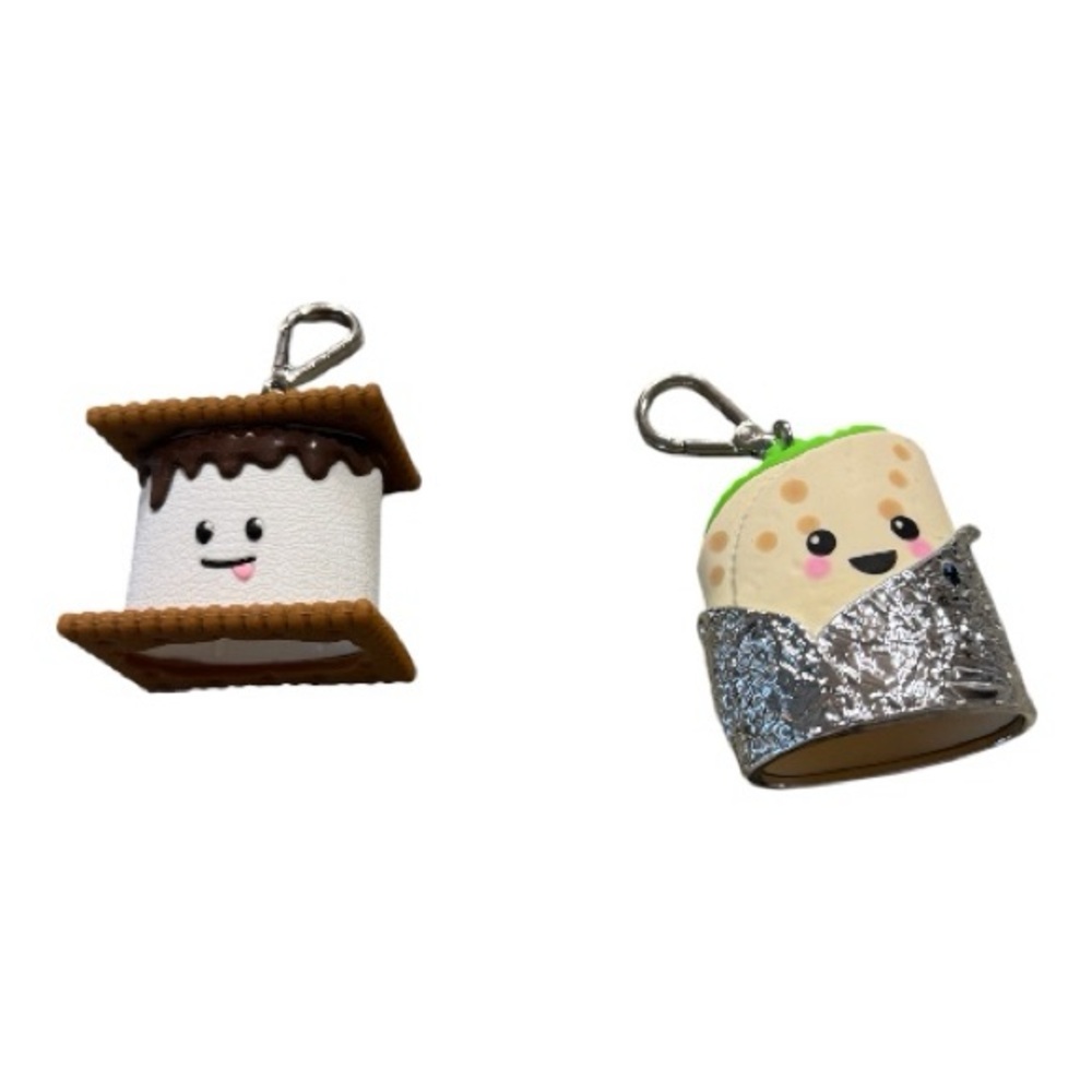 Bath & Body Works Cute Snack Charm Keychain Duo - Brown & Cream